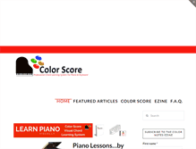 Tablet Screenshot of learncolorpiano.com